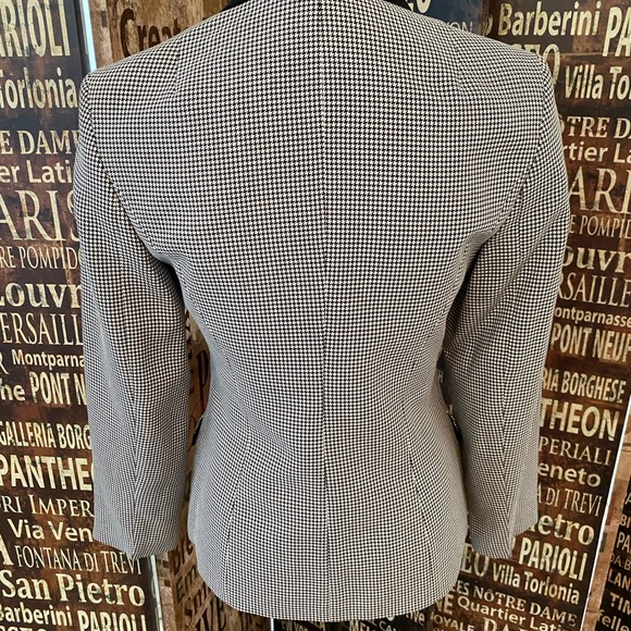 ABS Black & White Check Stylish Blazer - Picture 10 of 11